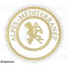 Badge / Macaron GLNF – Grande tenue provinciale – Grand Archiviste – Alpes-Méditerranée – Brodé machine